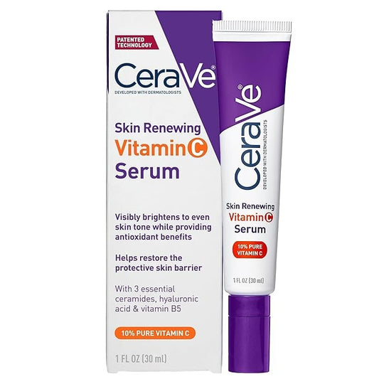 CeraVe Skin Renewing Vitamin C Serum 30ml | Brightening, Anti-Aging & Hydrating