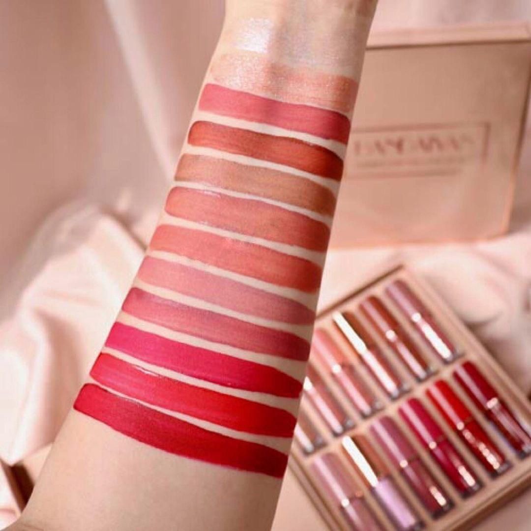 12 Pcs Mocallure Matte Liquid Lipstick Set | High-Pigment, Waterproof & Long-Lasting